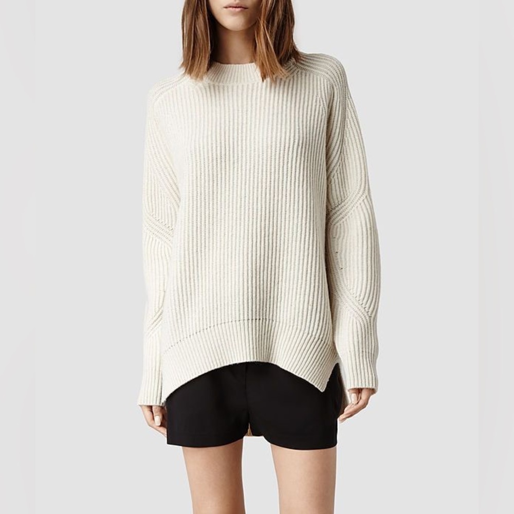 All Saints Quinta Wool Alpaca Chunky Knit Jumper Sweater Medium